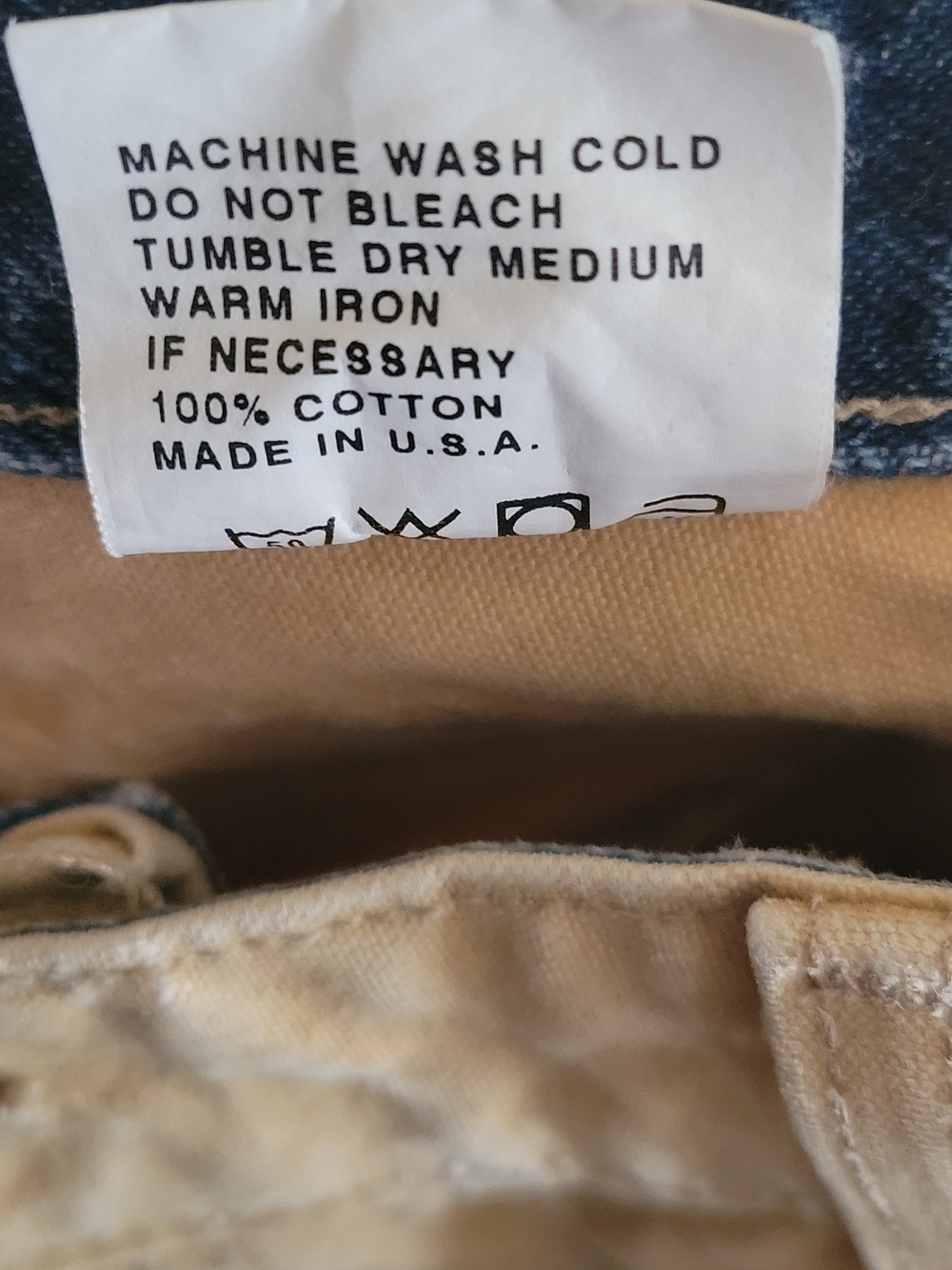 Orvis Beige Tan Chino Khaki Straight Leg Utility Pants, Size 34x32 / 34HX - Picture 4 of 11